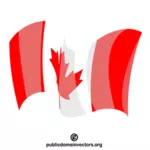 Bendera nasional Kanada berkibar