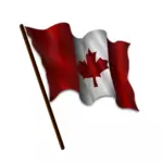 Macha kanadyjska flaga grafika wektorowa