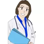 만화 여성 의사