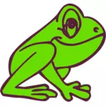 Çizgi film kurbağa profili