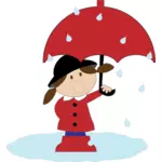 فتاة في المطر