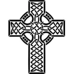 Keltiskt kors i svart färg