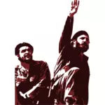 בתמונה וקטורית צ'ה גווארה, פידל קסטרו