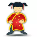 चीनी लड़की वेक्टर