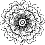 Kruhové květinový ornament