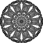 Desenho ornamental circular