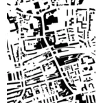 Ovansida av urban generalplan vektorbild