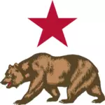 בתמונה וקטורית של דוב וכוכב
