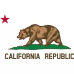 Деталь от флага Республики Калифорния векторное изображение