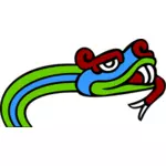Símbolo de la serpiente Azteca