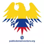 Flaga Kolumbii w kształcie orła