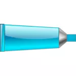 Векторное изображение голубого цвета трубки