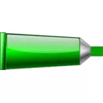 Graphiques vectoriels du tube de couleur verte