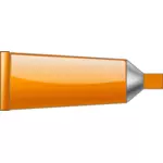 Векторный рисунок оранжевый цвет трубки