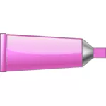 Tubo di colore rosa di vettore