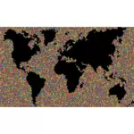 世界地图做的瓷砖