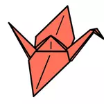 בתמונה וקטורית עגור אוריגמי