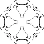 Černý doodle vektorový obrázek