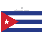 Bandera cubana vector