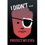 눈 보호 포스터