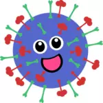 Schattig virus illustratie