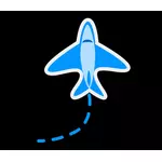 Image de dessin animé d’avion