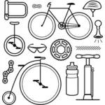 Cykling ikoner