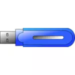 האיור וקטור של כונן הבזק זיכרון USB