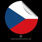 Наклейка с чешский флаг