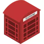 בתמונה וקטורית של phonebox אדום