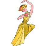Танцовщица в золотое платье