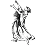 Dancing lady ClipArt