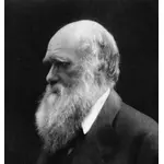 Charles Darwin en blanco y negro