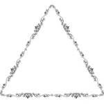 Trojúhelníkový květnaté forma