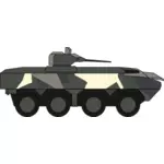 Vojenské vozidlo ilustrace