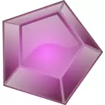 Multi yüzey mor elmas vektör küçük resim