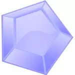 Hexagonální diamant vektorový obrázek
