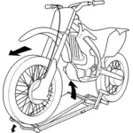 Dirtbike Stand Vektor-Bild