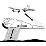 Cloud Seeding mit dem Flugzeug