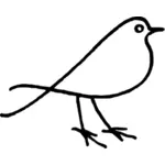 Линия искусство, рисунок птицы