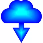 Ícone azul download