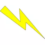 Векторное изображение значка желтым освещением