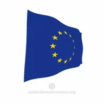Волнистые Векторный флаг ЕС