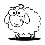 Grafika wektorowa nerdy owiec