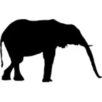 Gangavstand elefant silhuett