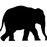 Черный слон векторное изображение