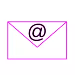 Vaaleanpunainen sähköpostimerkki