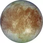 Grafik av Jupiters satellit Europa