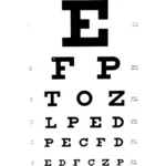 Graphique de test des yeux