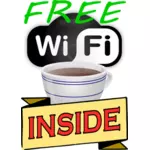Kostenloses Wi-Fi-Aufkleber